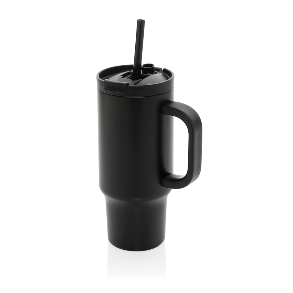 Cruiser RCS recycled lekvrije compacte beker 480ML - voor bedrijven en relatiegeschenken - zwart (± PMS Black)