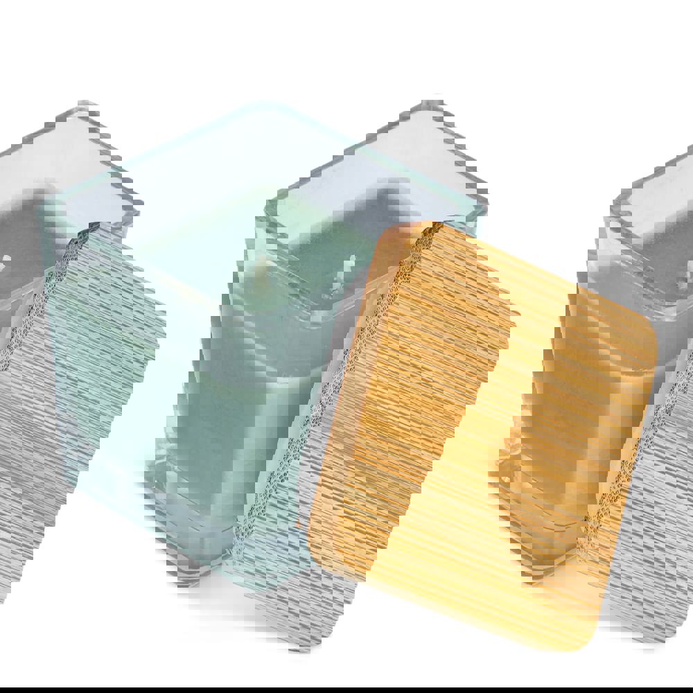 Chakra plantaardige kaars in glazen houder