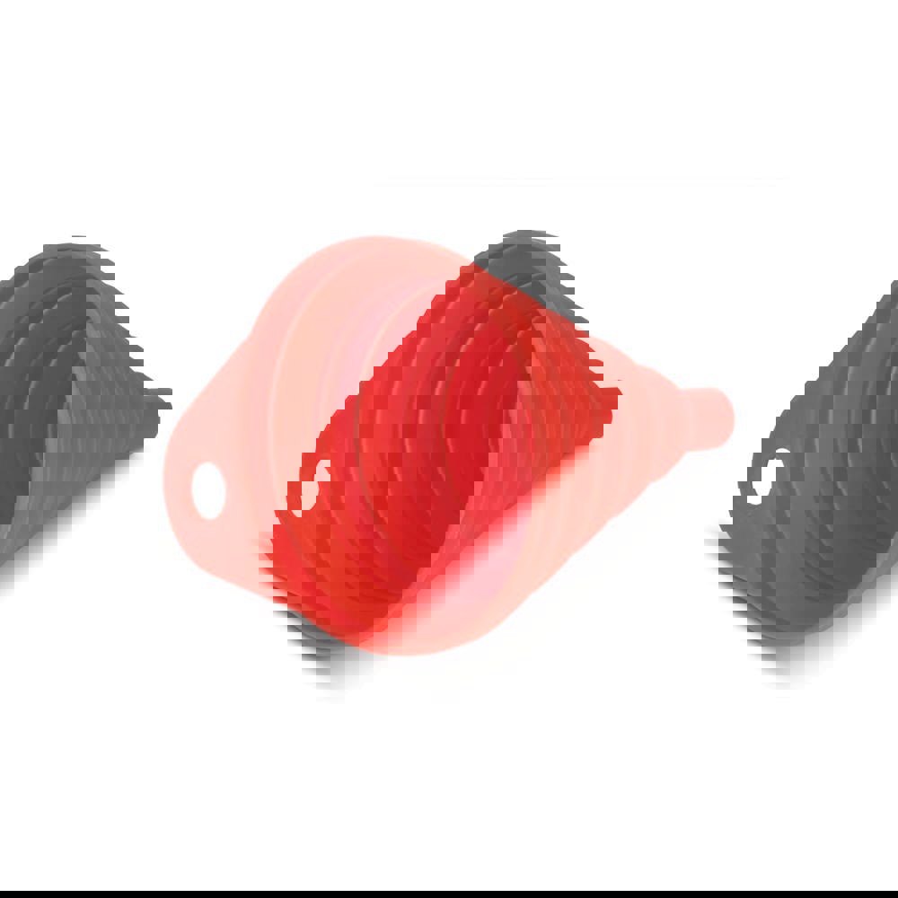 Trechter uitvouwbaar - met logo of onbedrukt bestellen - Wit / Rood