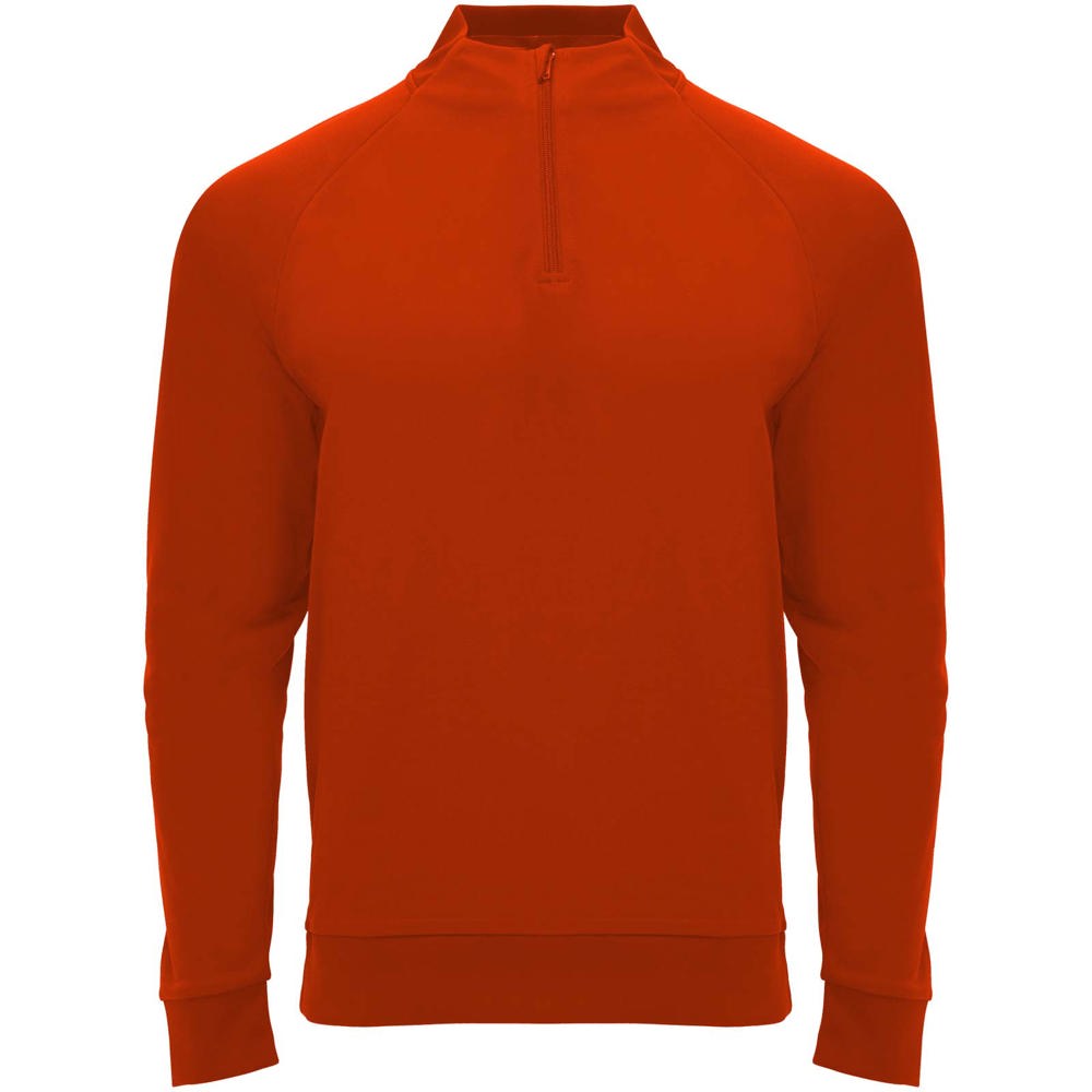 Epiro unisex sweatshirt met lange mouwen en kwartrits - voor bedrijven en relatiegeschenken - Rood