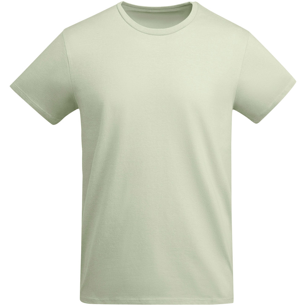 Breda biologisch katoenen herenshirt met korte mouwen - voor bedrijven en relatiegeschenken - Mistgroen