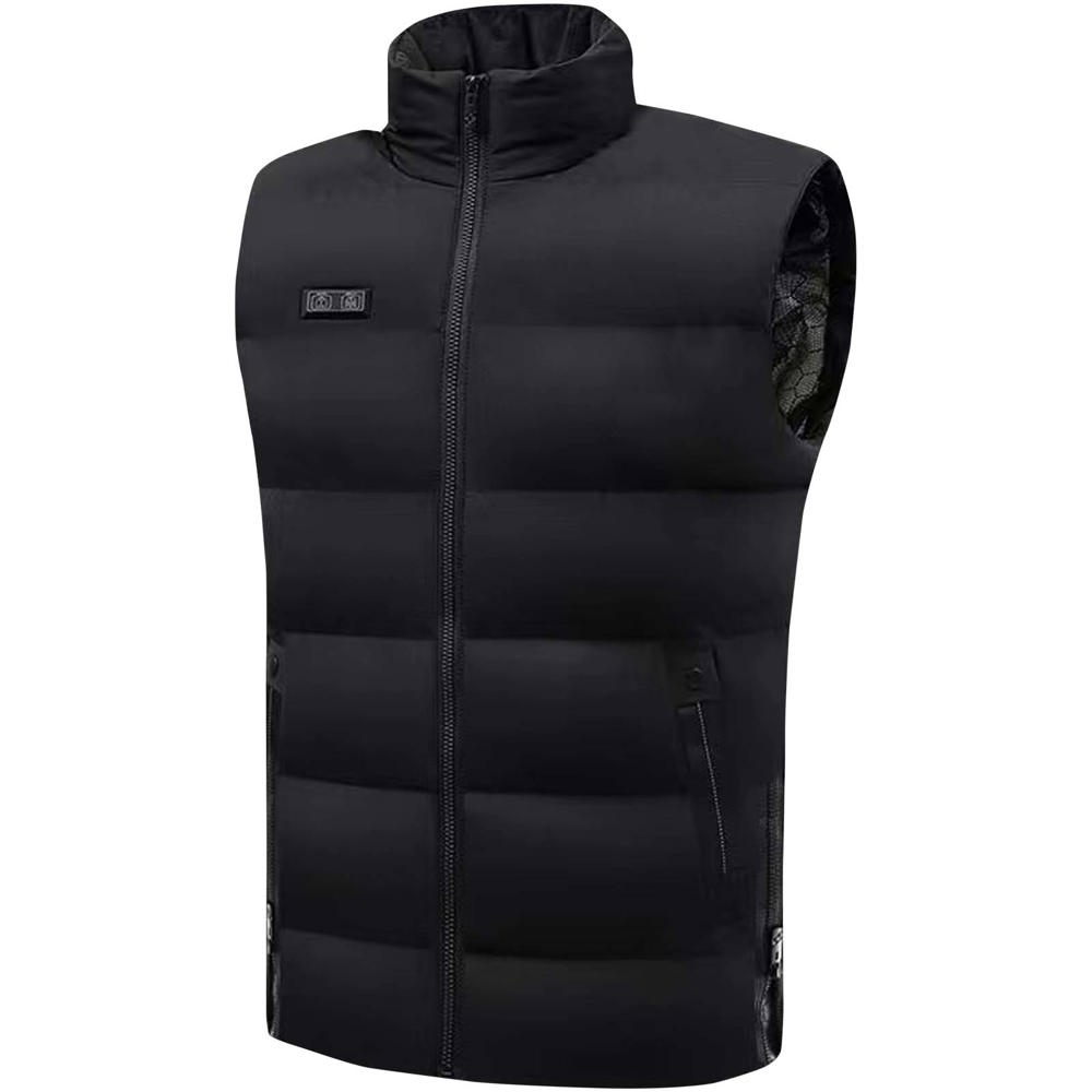 SCX.design G01 verwarmde bodywarmer met powerbank - voor bedrijven en relatiegeschenken - Zwart