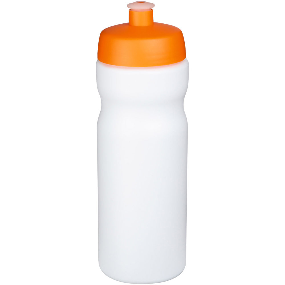 Baseline® Plus 650 ml sportfles - met logo of onbedrukt bestellen - Wit, Oranje
