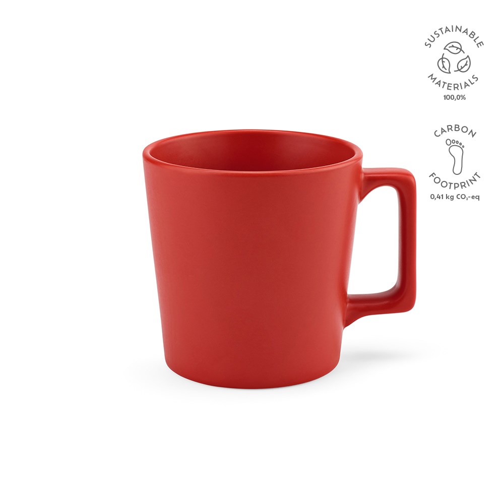Thames 350 Mok Keramisch 360 ml - voor bedrijven en relatiegeschenken - Rood