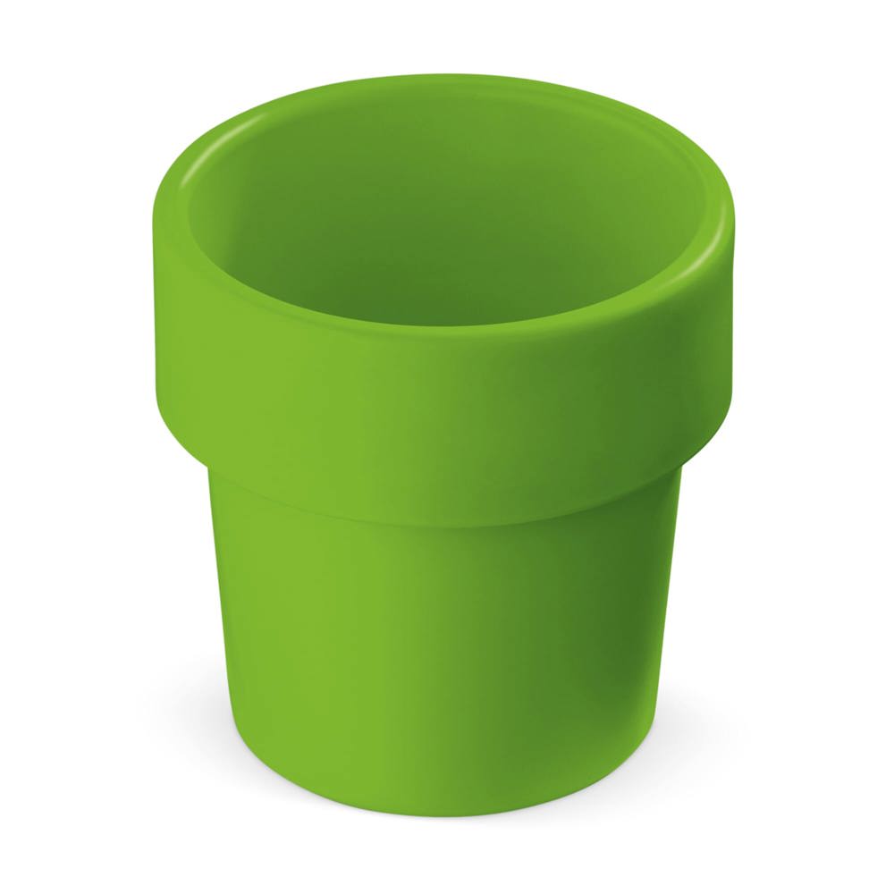 Hot-but-cool beker met basilicum zaadjes - kopen of bedrukken - lichtgroen