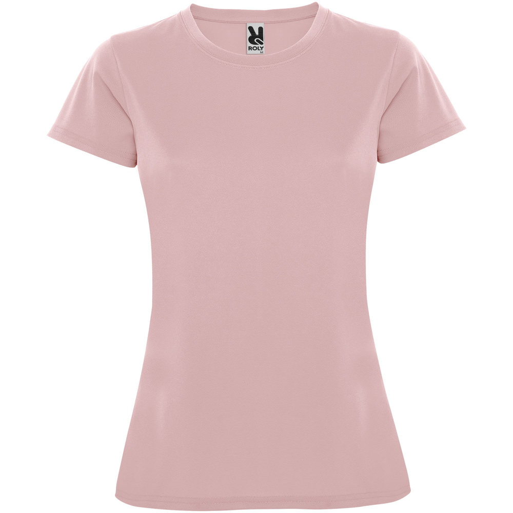 Montecarlo sportshirt met korte mouwen voor dames - bedrukt of onbedrukt verkrijgbaar - Lichtroze