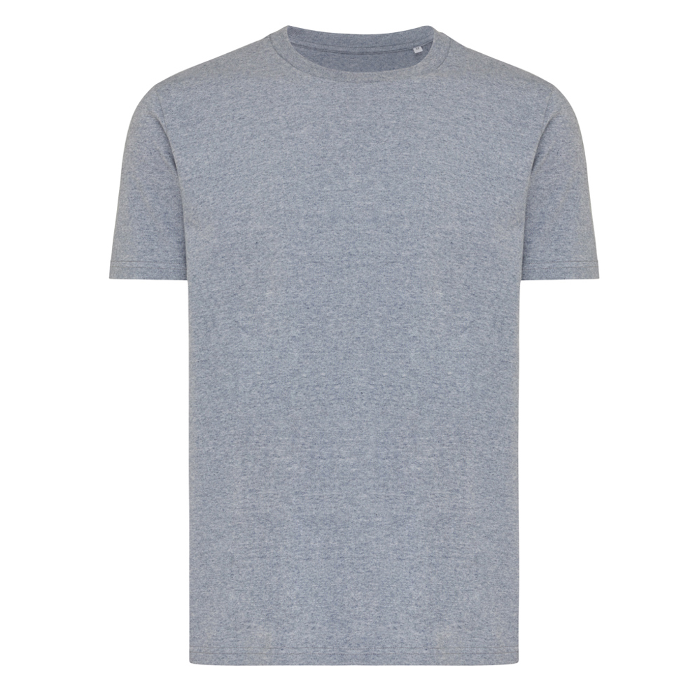 IQONIQ Brett gerecycled katoen t-shirt - kopen of bedrukken - light heather navy (± PMS light heather navy)