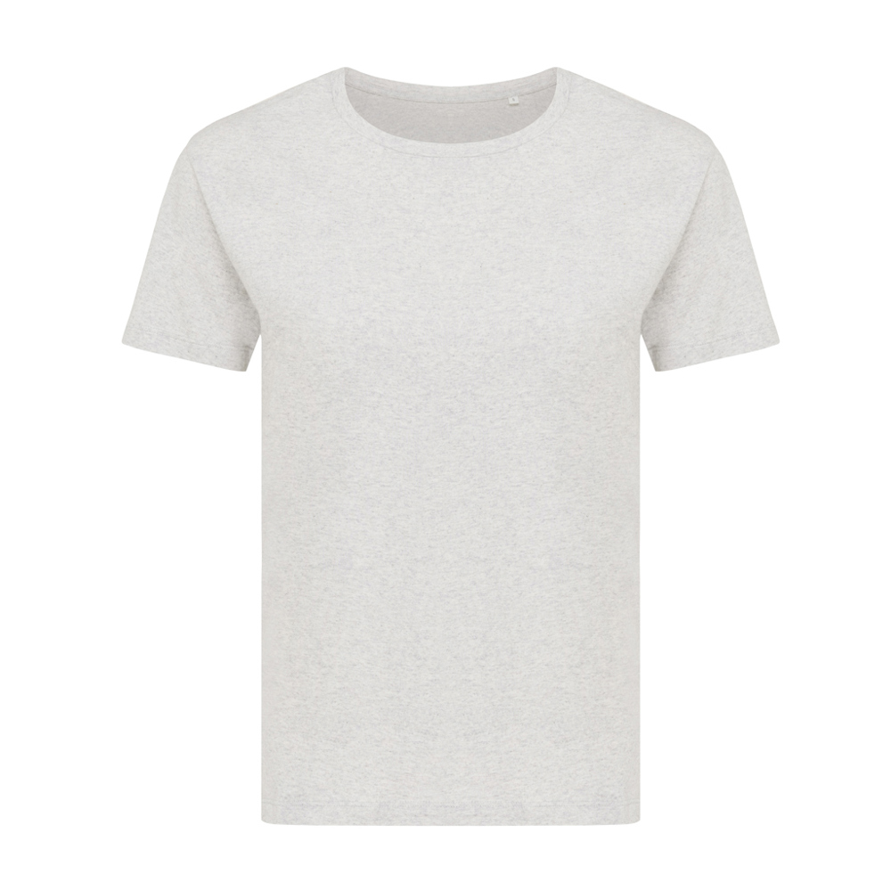 IQONIQ Yala dames lichtgewicht gerecycled katoen t-shirt - bedrukt of onbedrukt verkrijgbaar - light heather grey (± PMS light heather grey)
