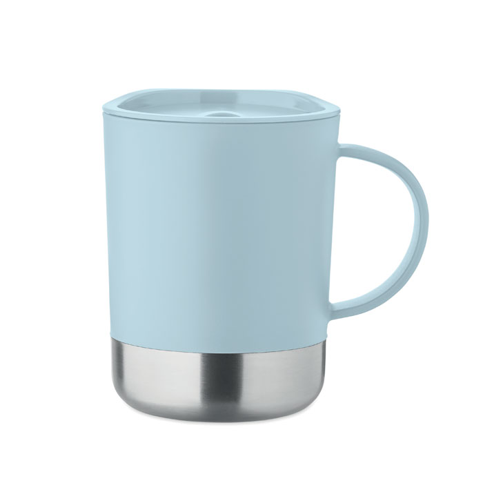 BEAKER - Enkelwandige mok 300ml - voor bedrijven en relatiegeschenken - Babyblauw