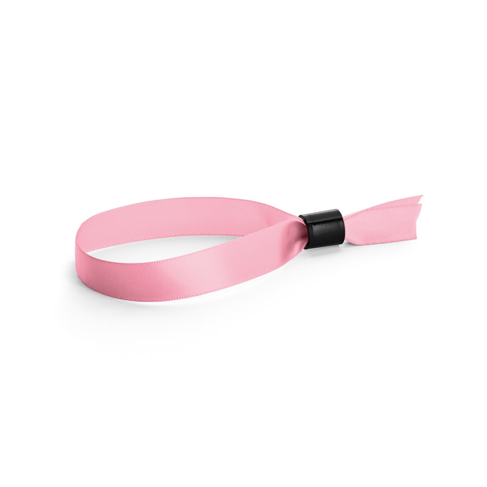 SECCUR. Sabotagebestendige satijnen armband - kopen of bedrukken - Licht roze