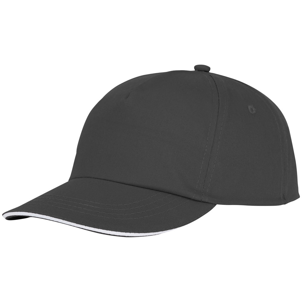 Styx 5 panel sandwich cap - voor bedrijven en relatiegeschenken - Stormgrijs