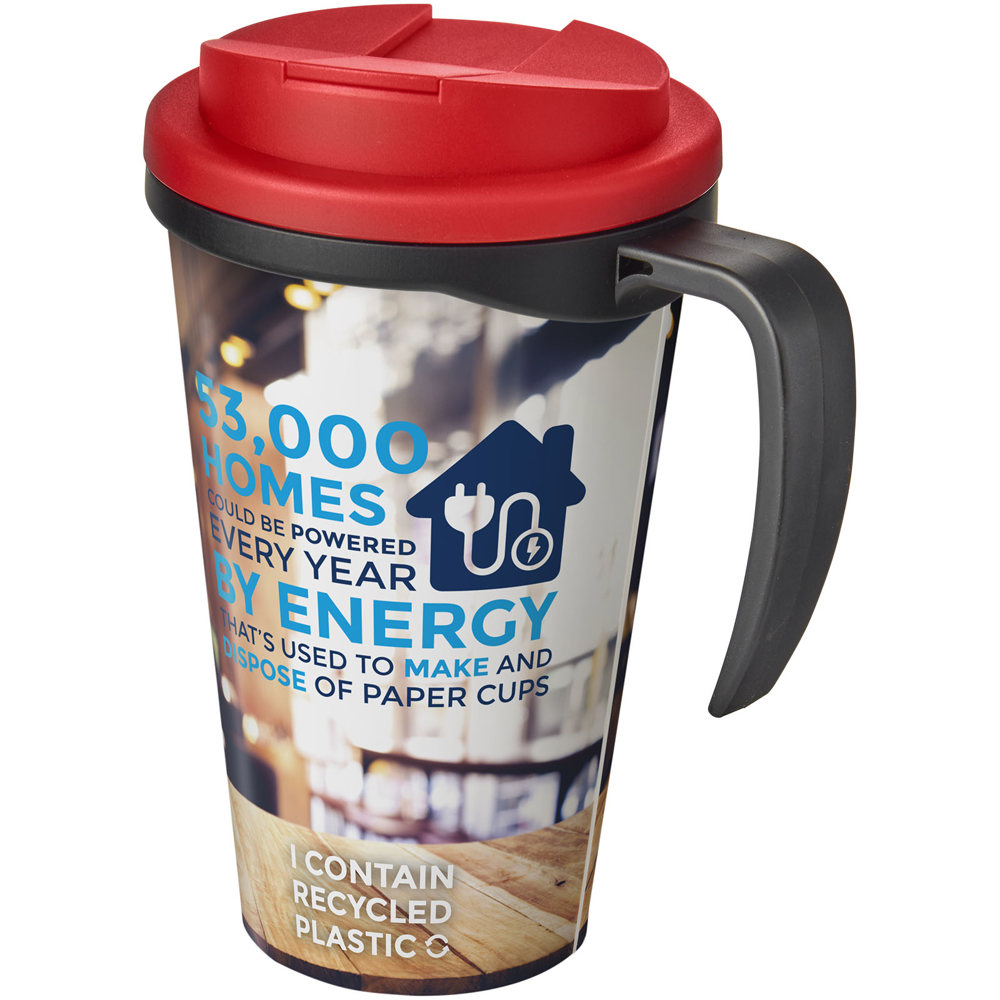 Brite-Americano® Grande 350 ml geïsoleerde beker - met logo of onbedrukt bestellen - Zwart, Rood