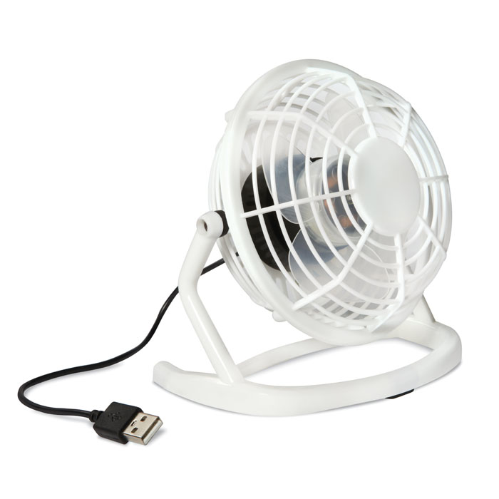 AIRY - USB ventilator - bedrukt of onbedrukt verkrijgbaar - Wit