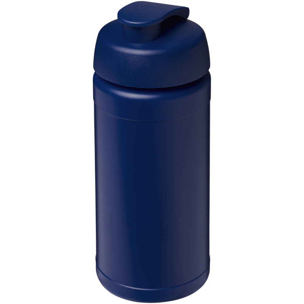 Baseline® Plus 500 ml sportfles met flipcapdeksel - met logo of onbedrukt bestellen - Blauw