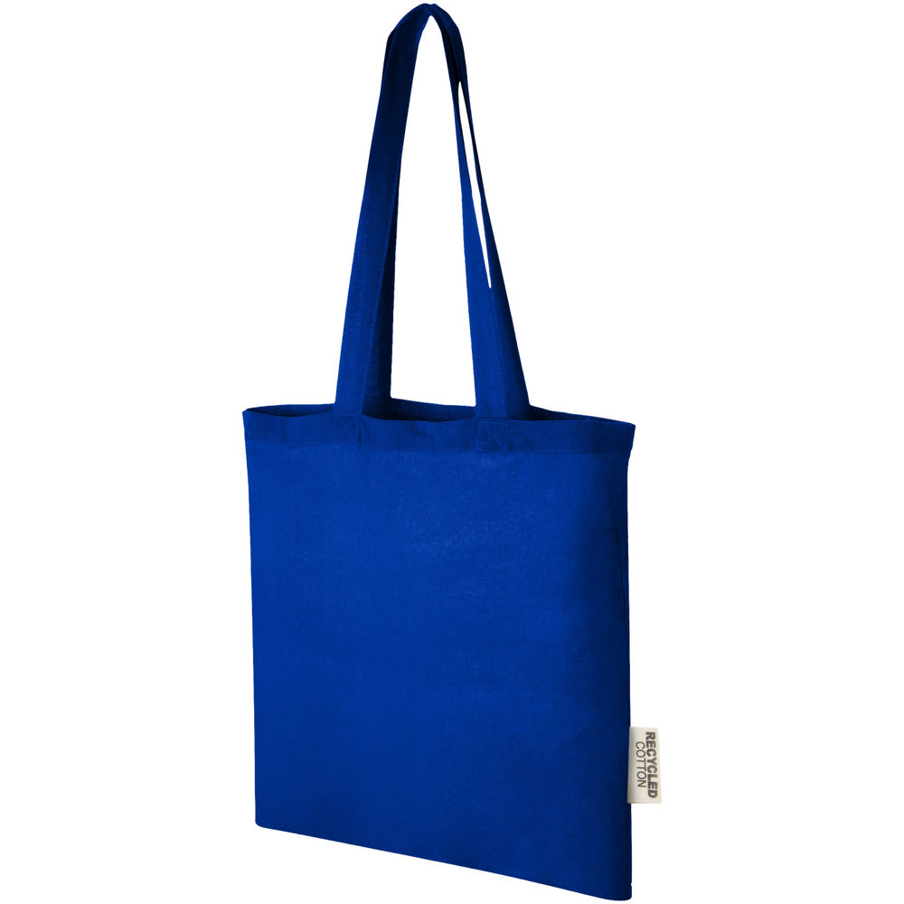 Madras 140 g/m2 draagtas van GRS gerecycled katoen 7 l - voor bedrijven en relatiegeschenken - Koningsblauw