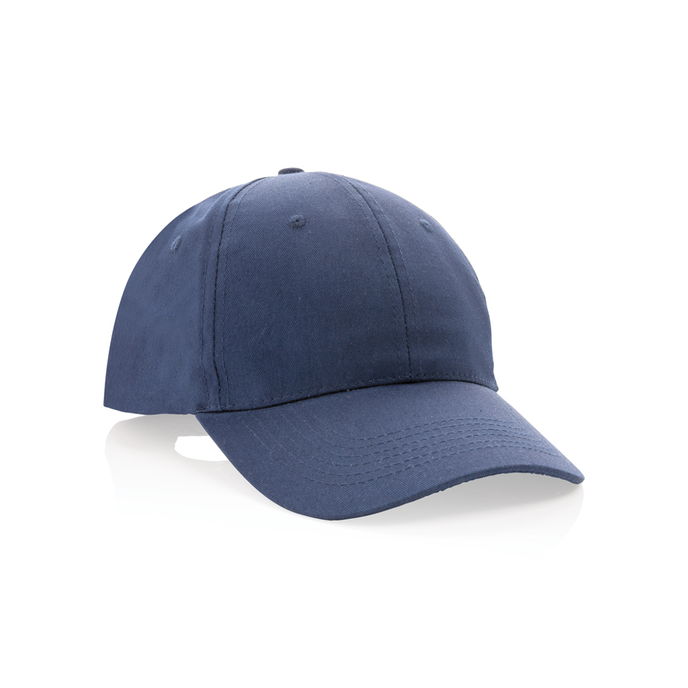 Impact AWARE™ 6 panel 190gr gerecycled katoenen cap - bedrukt of onbedrukt verkrijgbaar - donkerblauw (± PMS 539)
