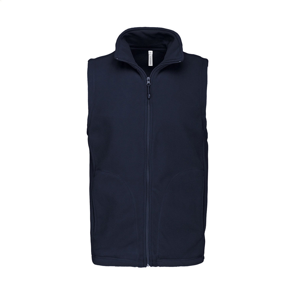 KA913 - fleece bodywarmer vest - met logo of onbedrukt bestellen - donker blauw