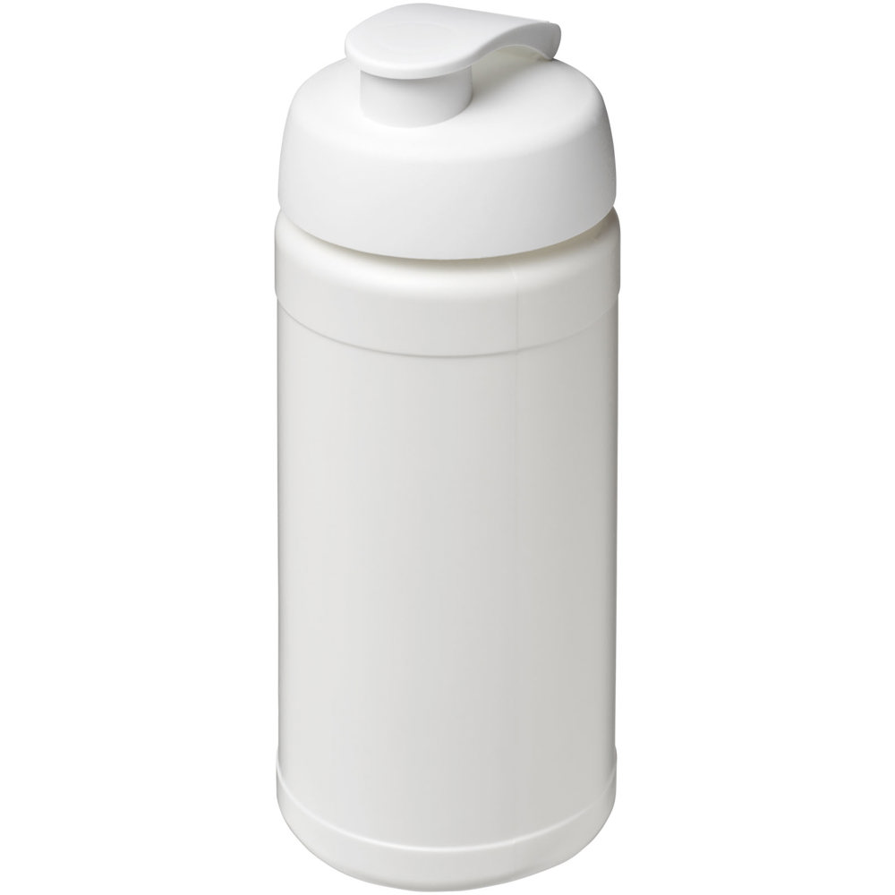 Baseline® Plus 500 ml sportfles met flipcapdeksel - met logo of onbedrukt bestellen - Wit
