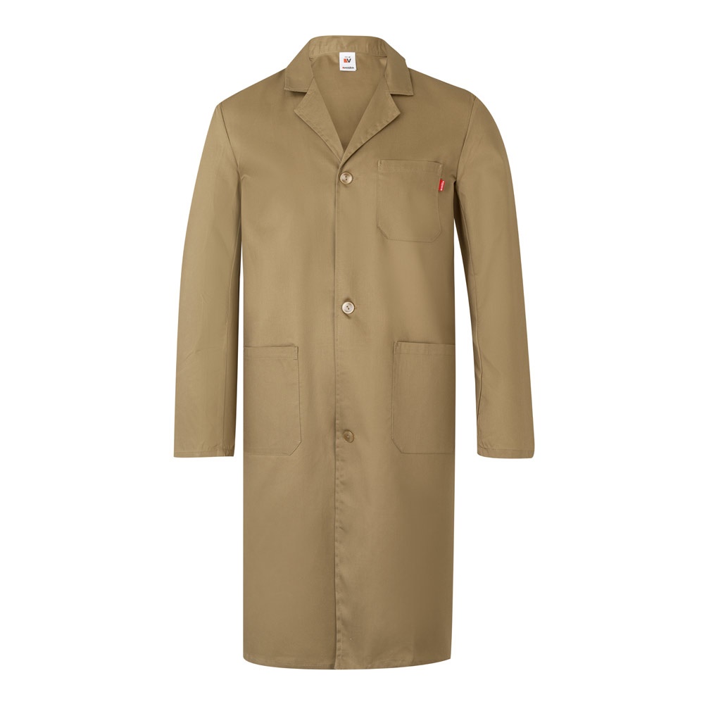 VL DANU. Keper blouse (175g/m²), van katoen (35%) en polyester (65%) - voor bedrijven en relatiegeschenken - naturel