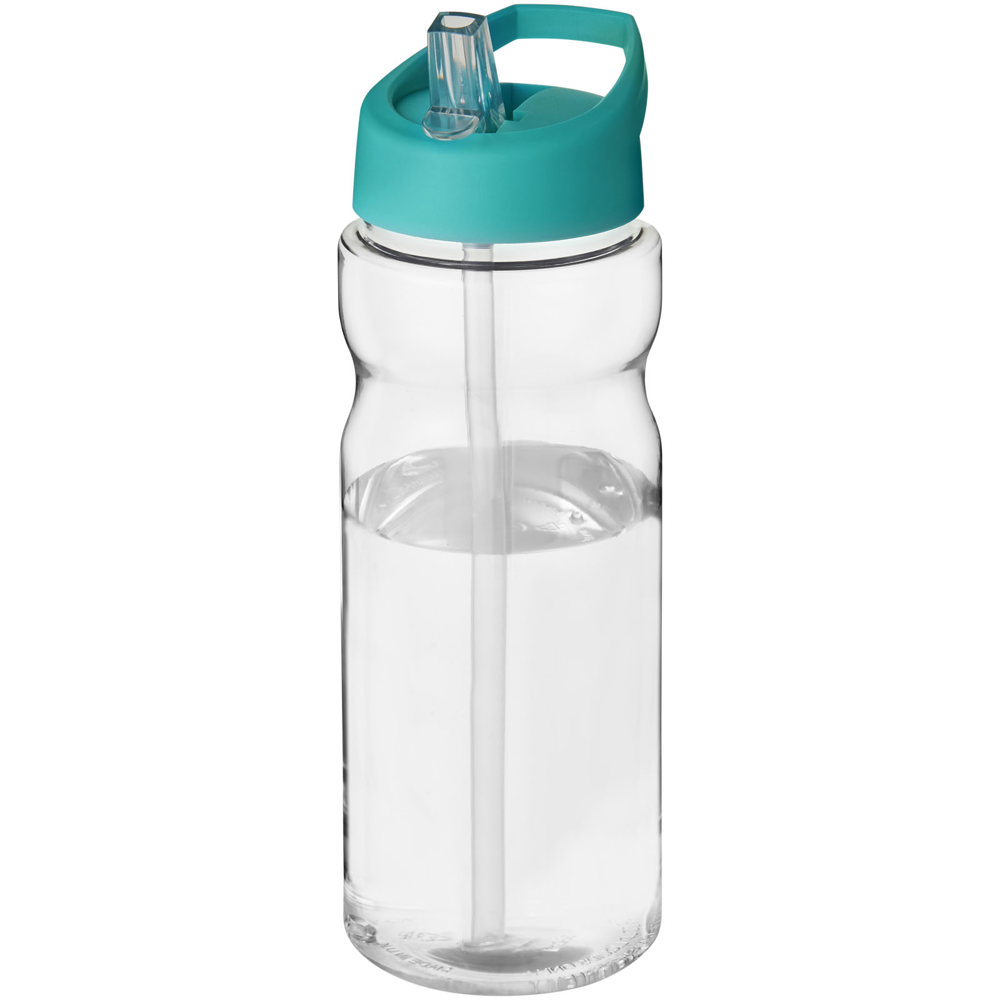 H2O Active® Base 650 ml bidon met fliptuitdeksel - met logo of onbedrukt bestellen - Transparent, Aquablauw