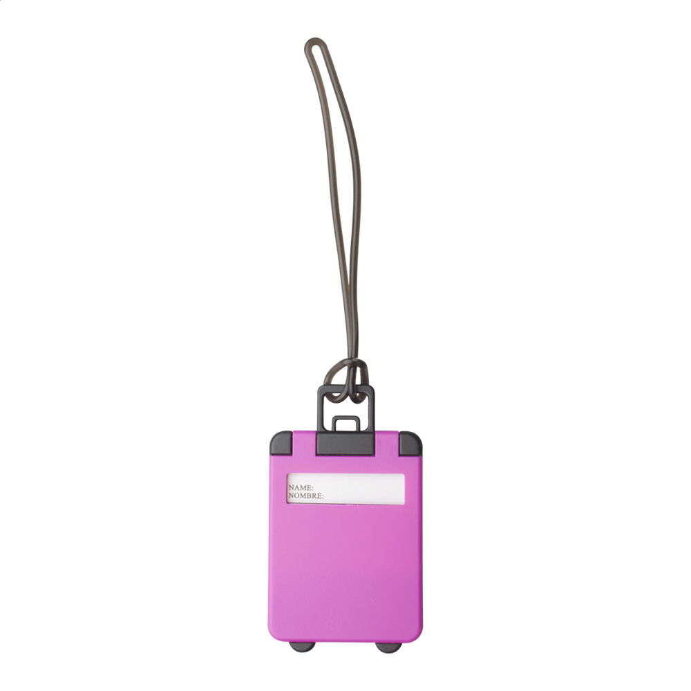 Glasgow - kofferlabel - bedrukt of onbedrukt verkrijgbaar - fuchsia
