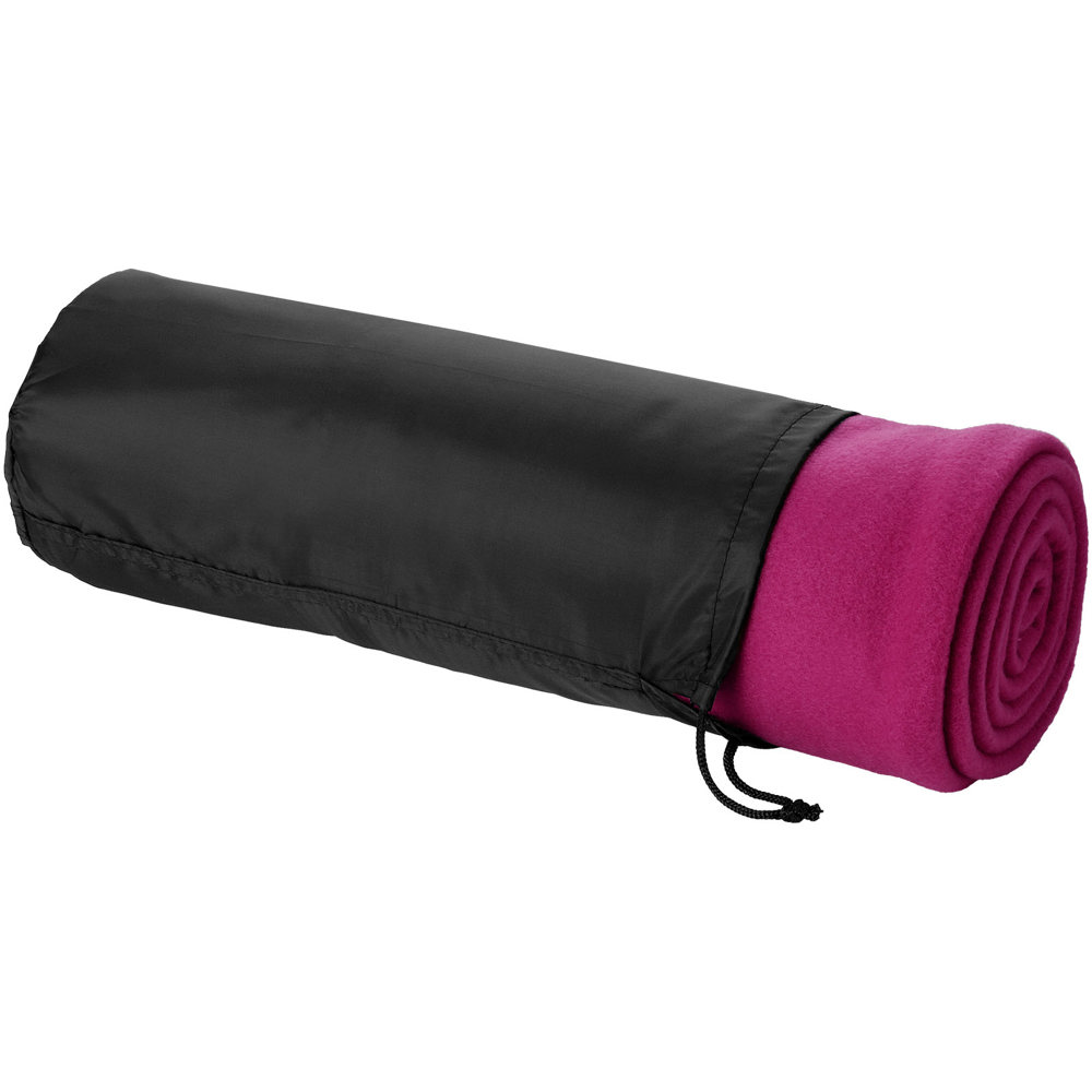 Huggy fleecedeken met hoes 150x120 cm - kopen of bedrukken - Magenta