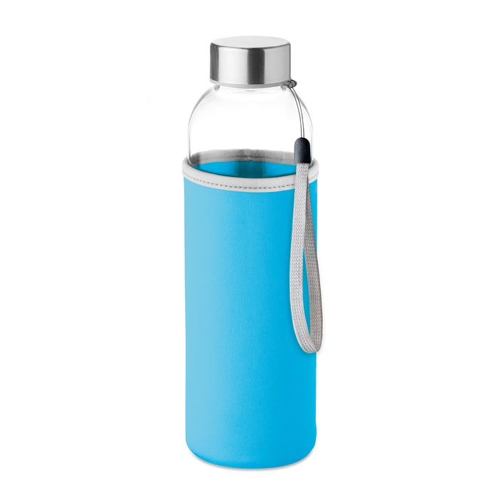 UTAH GLASS - Drinkfles 500ml - voor bedrijven en relatiegeschenken - Turquoise