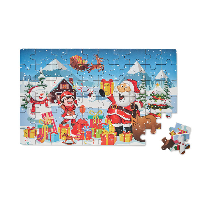 PAZURU - Houten kerstpuzzel in blik