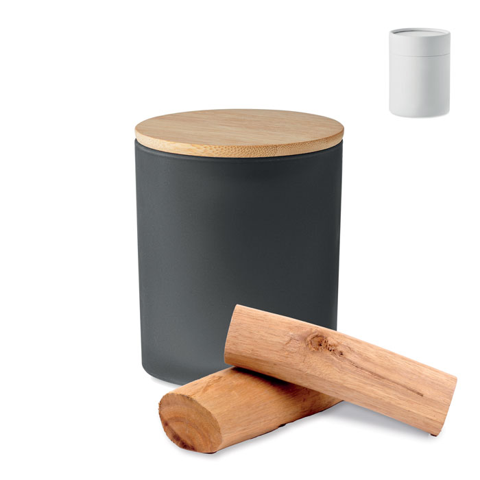 KEOPS SMALL - Plantaardige waskaars 120 gr - kopen of bedrukken - Zwart