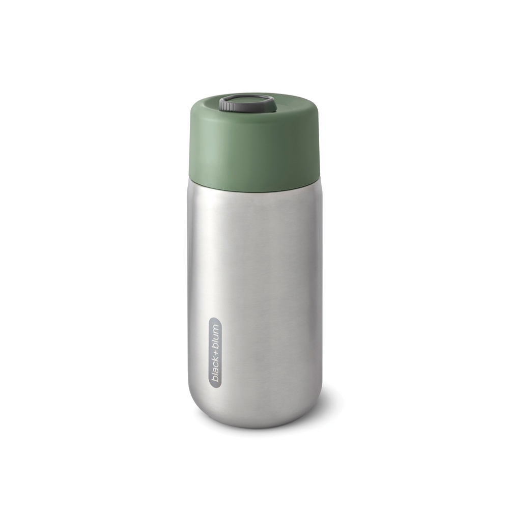 Black+Blum geisoleerde lekvrije reisbeker 340ml. - met logo of onbedrukt bestellen - olijfgroen (± PMS 357)