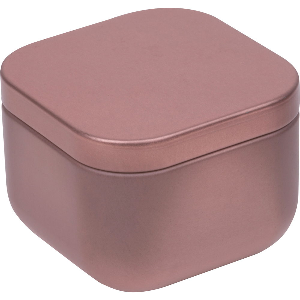 Kaars in een metalen blikje