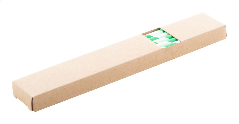 StriStraw - rietjes set - met logo of onbedrukt bestellen - groen/wit