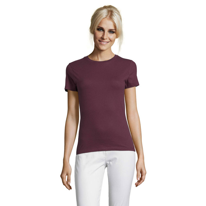 REGENT WOMEN - REGENT dames t-shirt 150g - bedrukt of onbedrukt verkrijgbaar - Burgundy
