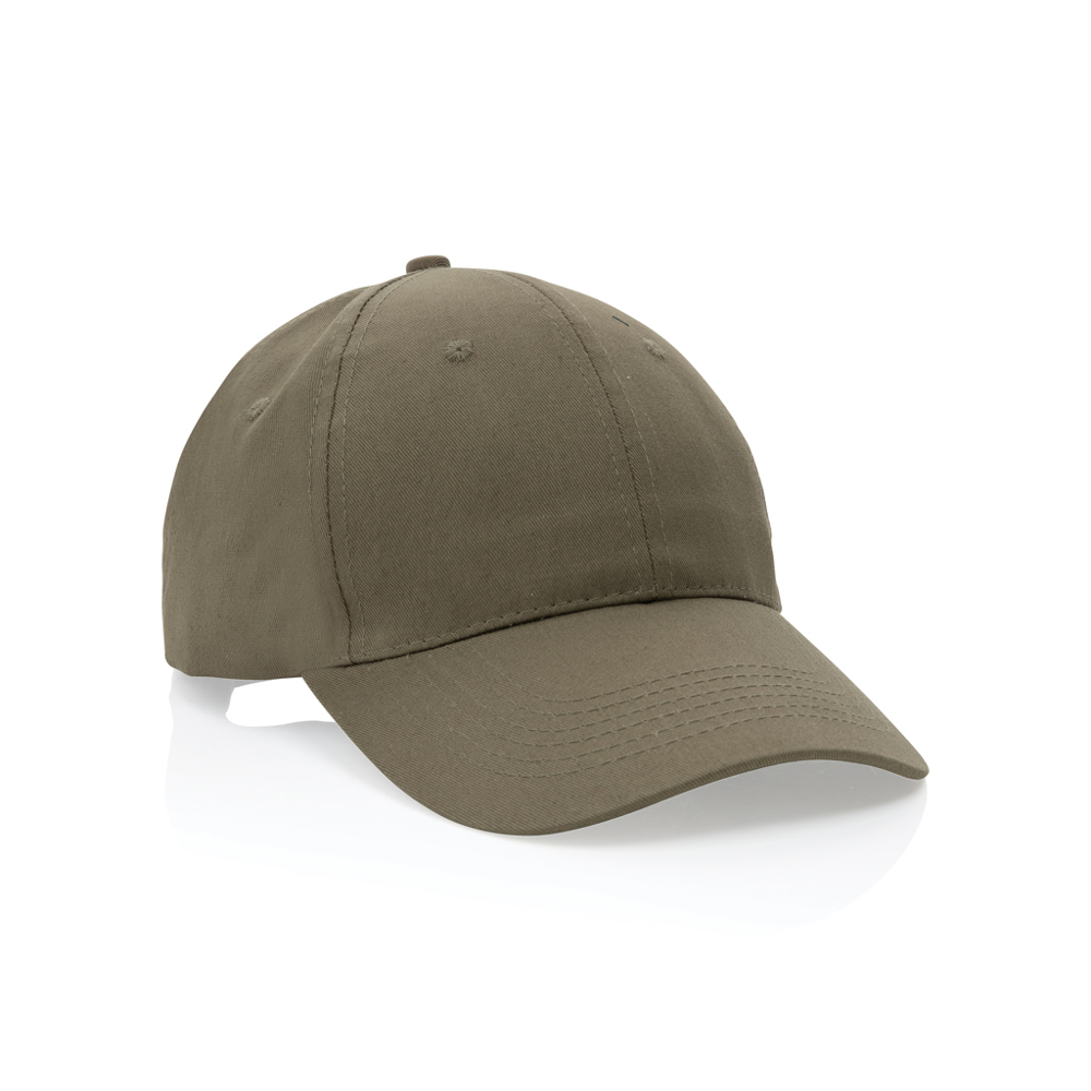 Impact AWARE™ 6 panel 190gr gerecycled katoenen cap - bedrukt of onbedrukt verkrijgbaar - groen (± PMS Green C)