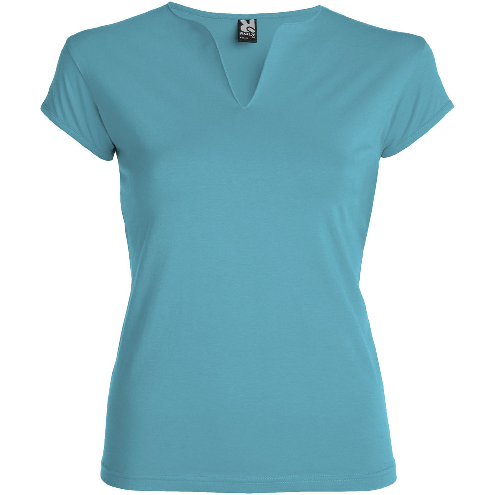 Belice damesshirt met korte mouwen - kopen of bedrukken - Turkoois