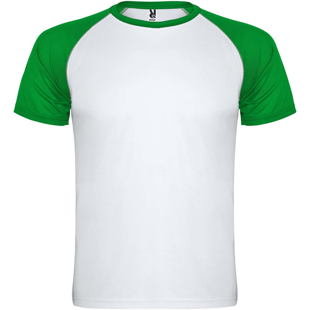Indianapolis unisex sportshirt met korte mouwen - bedrukt of onbedrukt verkrijgbaar - Wit, Varen groen
