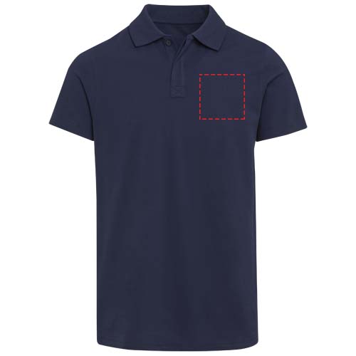 Graphite 180 g/m² unisex OCS organische polo met korte mouwen