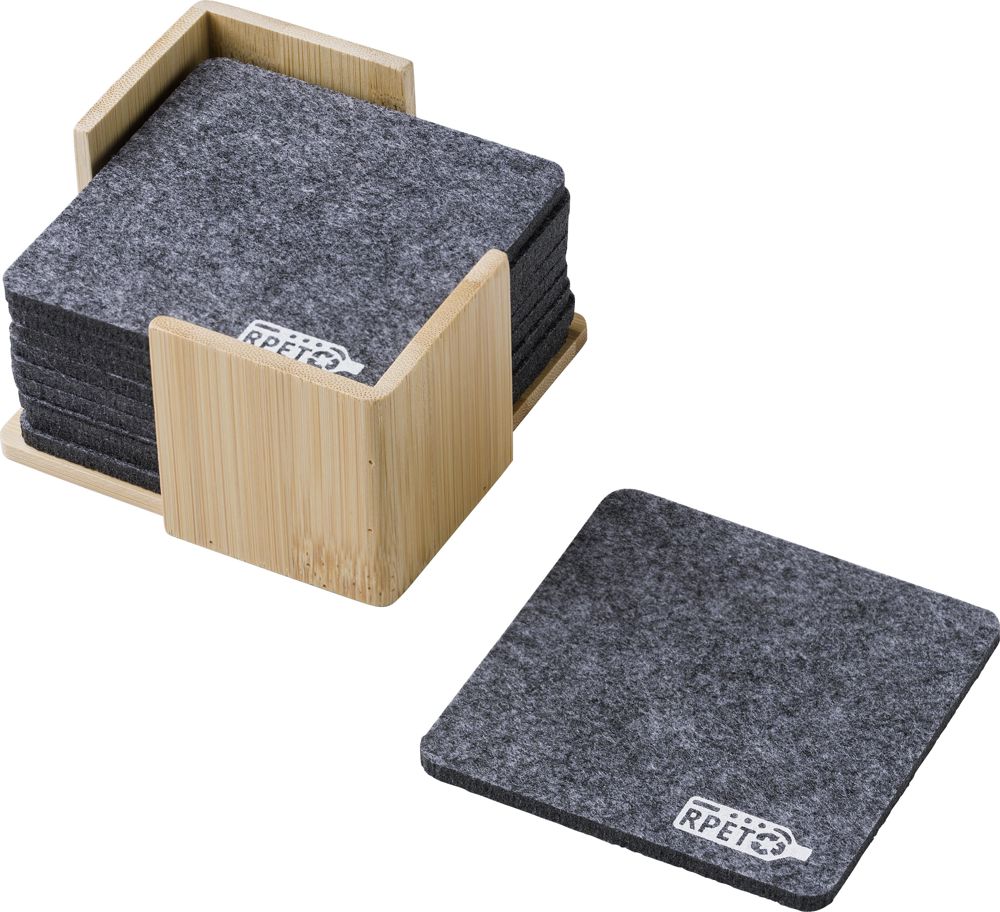 rPET vilten onderzetterset Lawrence - bedrukt of onbedrukt verkrijgbaar