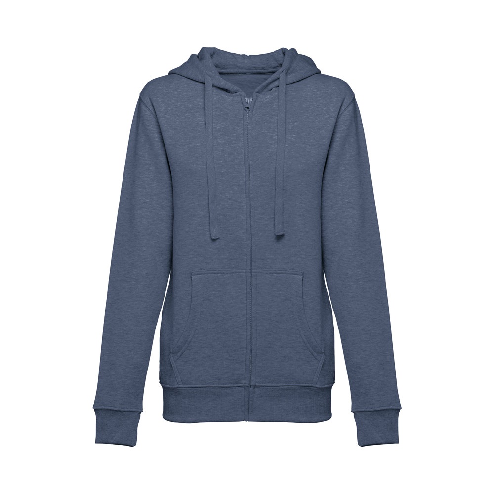 THC AMSTERDAM WOMEN. Damessweatshirt van katoen en polyester - voor bedrijven en relatiegeschenken - Heide blauw