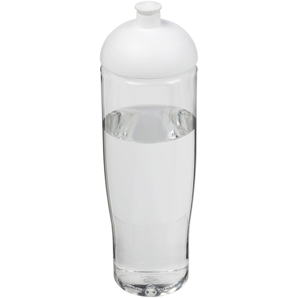 H2O Active® Tempo 700 ml bidon met koepeldeksel - bedrukt of onbedrukt verkrijgbaar - Transparent, Wit