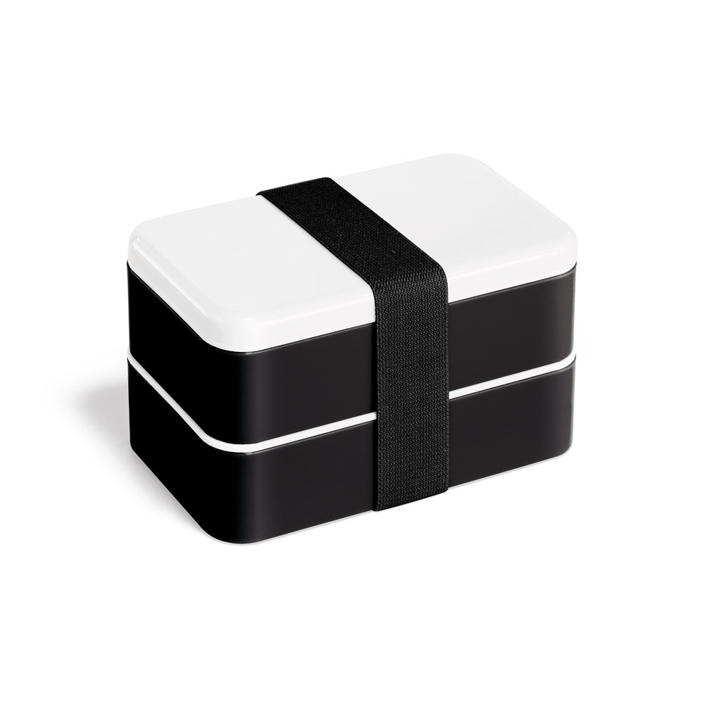 BOCUSE. Lunchdoos. 680 mL PP en PS lunchbox - bedrukt of onbedrukt verkrijgbaar - Zwart