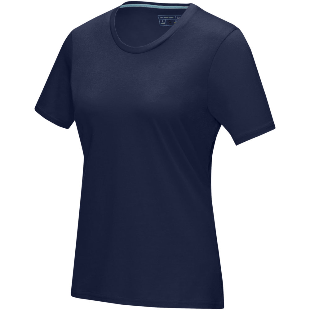 Azurite dames T-shirt met korte mouwen biologisch textiel - voor bedrijven en relatiegeschenken - Marineblauw