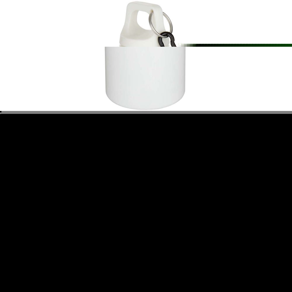 Oregon 750 ml effen RCS gerecycleerde plastic drinkfles met karabijnhaak - met logo of onbedrukt bestellen - wit