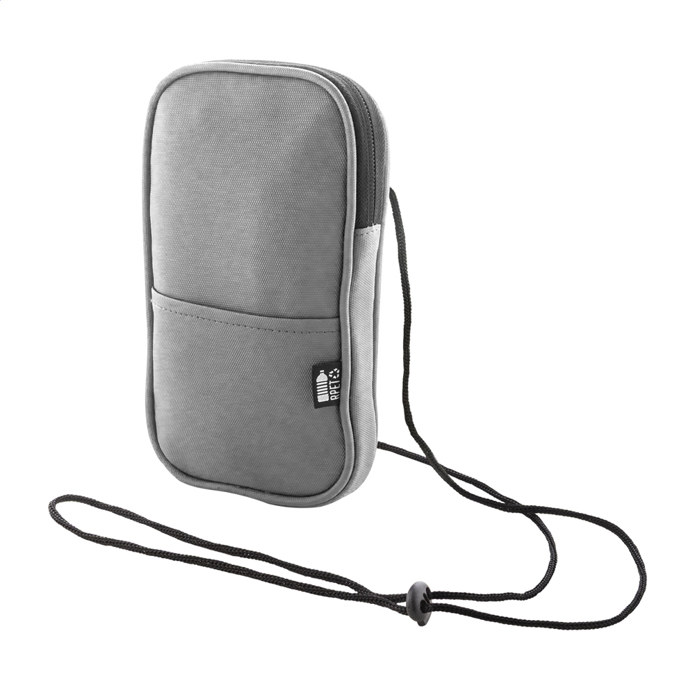 FestiFon - RPET crossbody mobiele tas - voor bedrijven en relatiegeschenken - Grijs