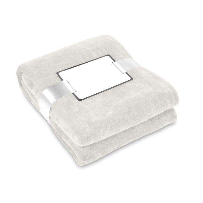 DAVOS - Deken van flanel - kopen of bedrukken - Beige