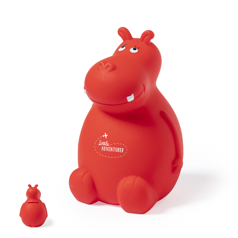 Spaarpot Hippo - met logo of onbedrukt bestellen