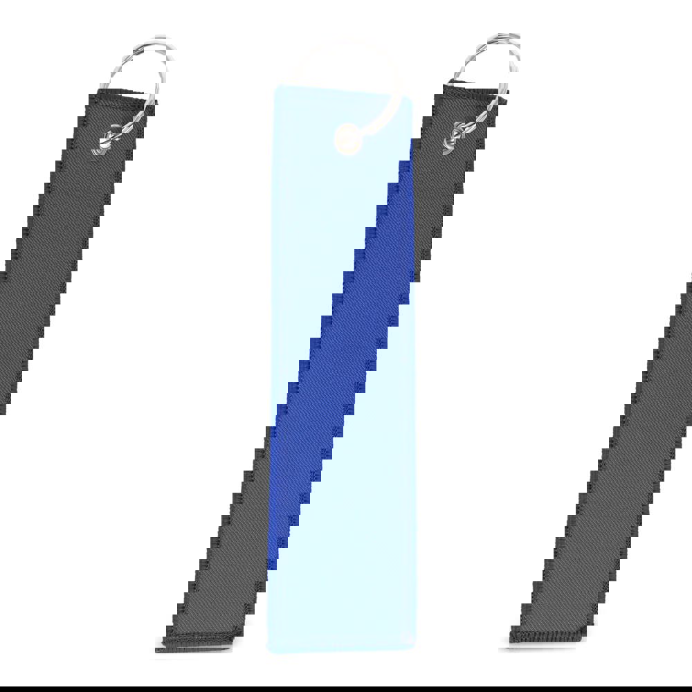 Flight tag met sleutelhanger - bedrukt of onbedrukt verkrijgbaar - Blauw