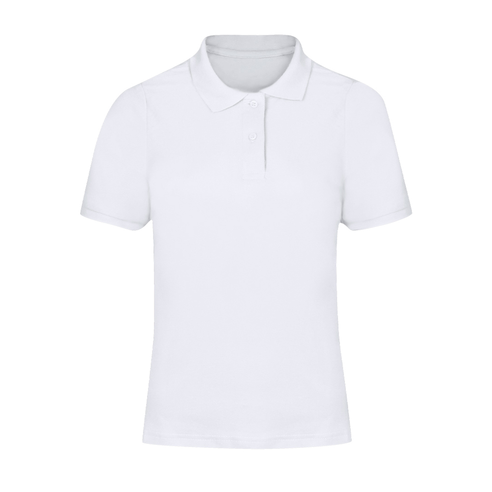 Dames Wit Polo Shirt Charles - BLA