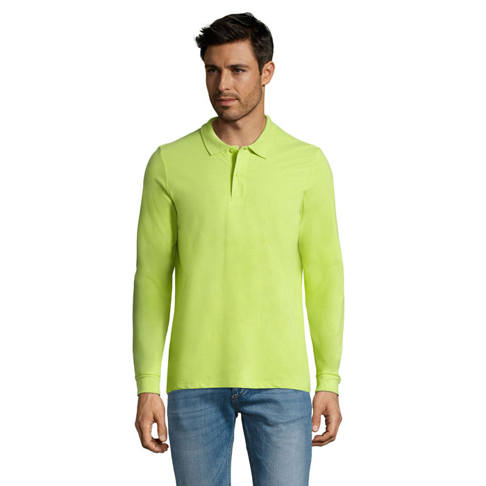 PERFECT LSL MEN - PERFECT LSL HEREN POLO 180 - bedrukt of onbedrukt verkrijgbaar - Apple Green