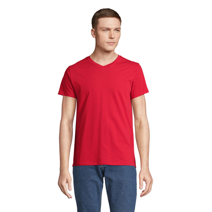 REGENT V - REGENT V V-NECK T-SHIRT - kopen of bedrukken - Rood